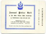 Cowbridge Police Ball 1953 