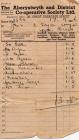 Co-op shopping invoice 1956