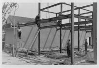Construction of the new building, formerly...