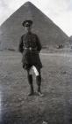 L/Bdr R G Read in front of the Great Pyramid c...