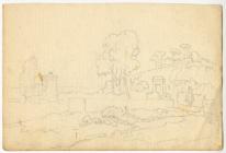 'Pencil sketch landscape' by Penry...