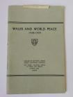 Wales and World Peace 1938-1939