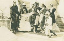 HMS MANTUA Sailors in burlesque costume (1917)