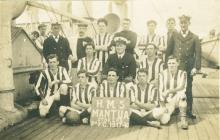 Stokers football team of the HMS MANTUA (1918) 