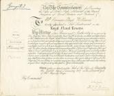 Naval Certificate for service on a British...