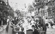 Travis Street Coronation Party 1953, Domino Club.