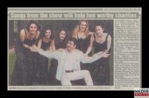 Newspaper clipping of an article, “Songs from...