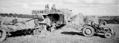 15 Threshing grain at Pantyrhuad, Carmarthenshire