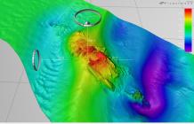 Multibeam sonar image of the CAMBANK