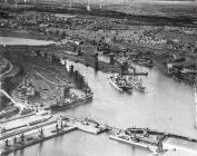Aerial View of Barry Docks.