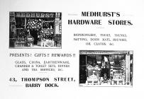 Medhurst's Hardware Stores.