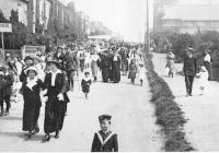 Belgian celebration at Milford Haven in July 1915