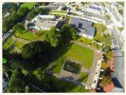 Aerial view, Old Hall gardens, Cowbridge 2014 