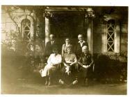 Old Hall, Cowbridge with Hawkins family ca 1933. 