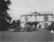 Old Hall, Cowbridge, from its gardens 1898 