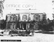 Old Hall, Cowbridge, derelict, rear view 1968 