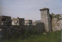 Old Hall, Cowbridge, west wall by cattle sheds...