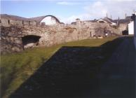 Old Hall, Cowbridge, west wall by cattle sheds...