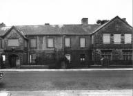 Old Hall, Cowbridge, front boarded up ca 1970 