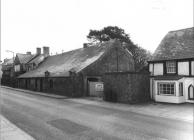 Old Hall, Cowbridge, w front boarded up ca 1970 