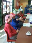 Easter bonnets at Tuesday Lunch Club