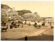 On the beach, Llandudno, Wales, c.1890