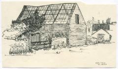 Bear Field barn, Cowbridge sketch  
