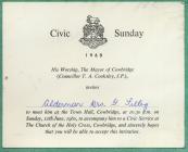 Civic Sunday service, Cowbridge 1960 