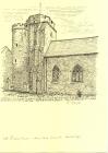 Holy Cross, Cowbridge drawing 1980s 