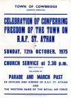 Freedom of Cowbridge Town 1975  