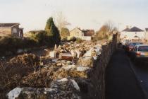 Council yard Broadway, Cowbridge, demolition 1994 