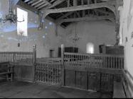 Inside Llangelynin church