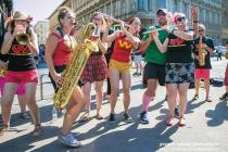 Wonderbrass playing in Budapest, 2017