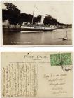 Paddle steamer at Chepstow 1913 