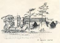 St Donats castle, nr Cowbridge - sketch  