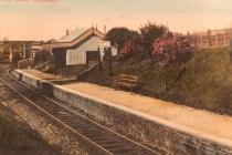 Ystradowen railway station, nr Cowbridge ca 1900  