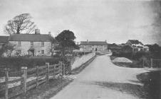 Ystradowen village, nr Cowbridge ca 1900 