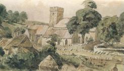 St Illtyd's church, Llantwit Major 1861  