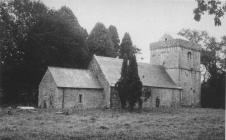 Llanfrynach church, near Cowbridge 1970s 