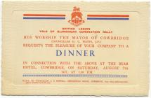 British Legion Coronation dinner, Cowbridge 1937 