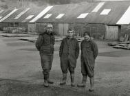 Workers at Aberllefenni Quarry, Machynlleth