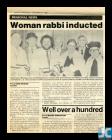 Newspaper article detailing the induction of...