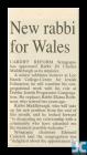 Newspaper article detailing the appointment of...