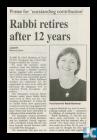 Newspaper article detailing the retirement of...