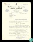 Letter from WM. Hancock & Co. Limited, the...