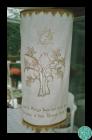 Photograph of an embroidered Torah mantle made...