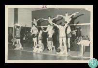 Photograph of youth group gymnastics exhibition...