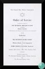 Order of Service booklet for the retirement of...