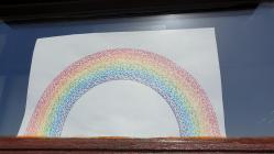 Rainbows in Windows by Jessica, April 2020