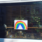 Rainbows in Windows by Gethin, April 2020
